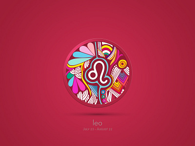 Leo zodiac colorfuul cool digital draw icon new symbol trend triangle winner zegtangle zodiac