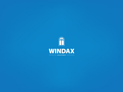 Windax_logotype blue brand branding icon logo logotype window