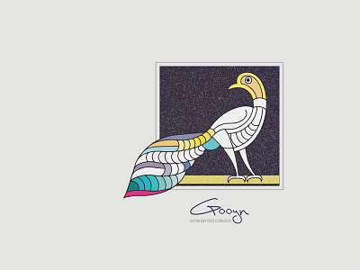 Armenian Bird Collection background bird collage color cover gooyn icon logo tshirt vintage