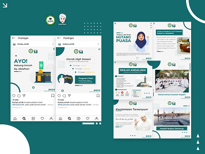 Social Media Feed | Bosnya Umroh V2 branding design facebook feed instagram social socialmedia