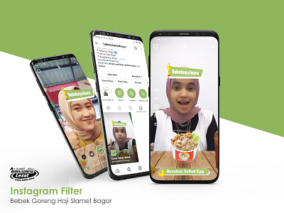 Instagram Filter | Bebek Goreng Slamet Bogor augmented reality branding design facebook feed instagram social socialmedia spark ar