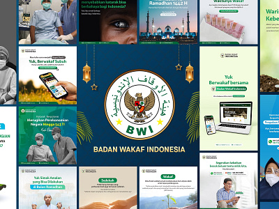 Social Media Management | Badan Wakaf Indonesia branding design facebook feed indonesia instagram social socialmedia