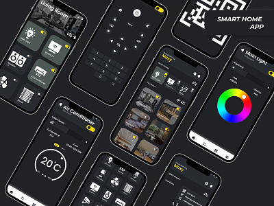 Smart Home - App design graphic design ui userinterface ux