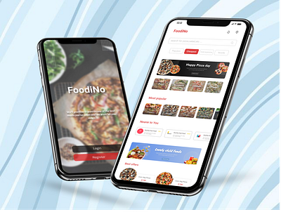 Online Food Delivery App Design design food app iranian landing page responsive ui user exprience user interface
