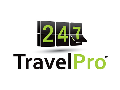 247 TravelPro Logo logo logo design