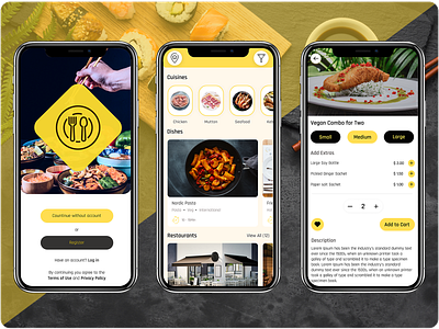 Cook and Chef app design delivery design figma food food app food delivery restaurant