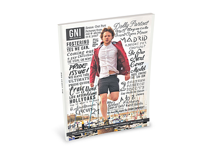 GNI Issue 6 cover hand drawn layout magazine print typography