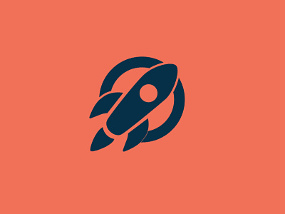 Rocket flat icon illustration rocket
