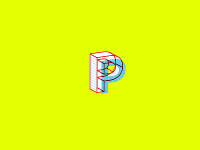Platform Logomark app logo neon platform