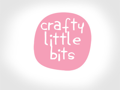 Crafty Little Bits crafts cute draft kitsch logo natural simple