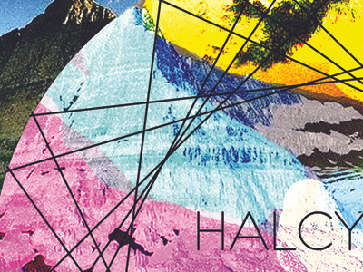 Halcyon Draft - Close up colour minimal mountain psychedelic strange surrealism