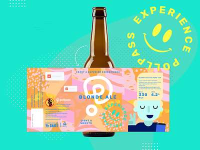 Cool Story Brew ale beer bottle gift illustration label pollpass