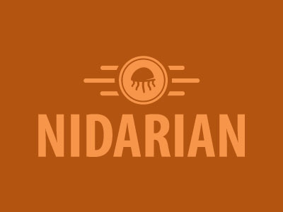 Nidarian Logo fish jellyfish logo