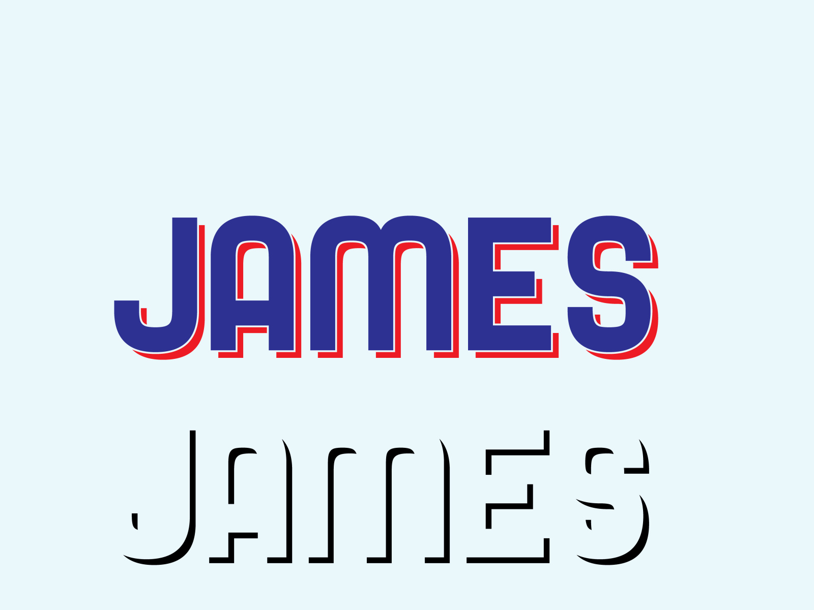 James name logo design by Jobaer Mohammad on Dribbble