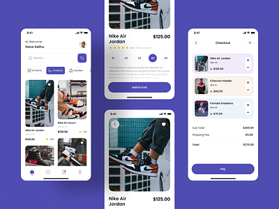 Online Fashion Store App app design product design ui uiux design ux