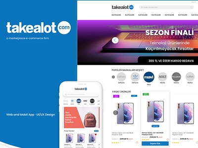 a market place web and mobil design ui ux