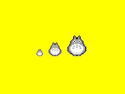 TOTORO cartoon fairydust no pixel tonari totoro