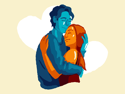 Hug digital art hug hugging hugs icons8 illustration vector art