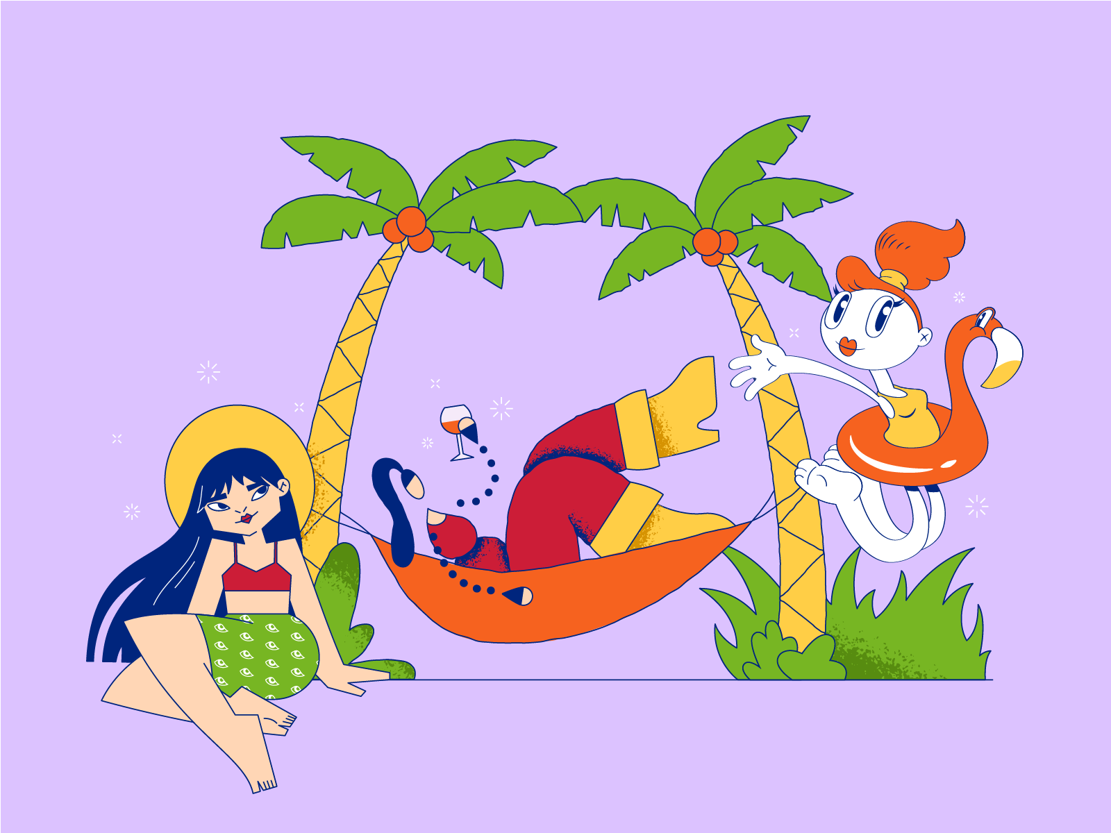 End of summer summer vacation icons8 vector art illustration digital art