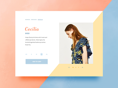 Cecilia card pastel product ui