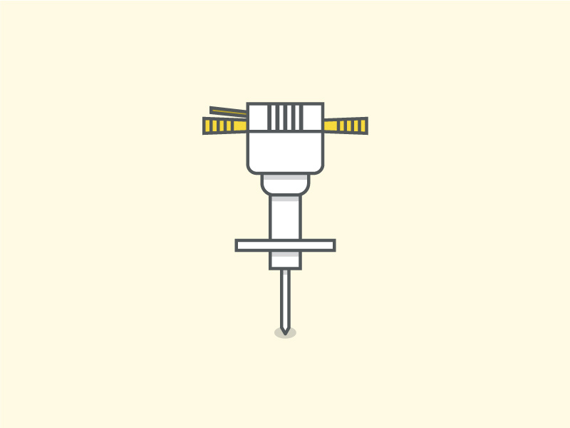 Jackhammer construction jackhammer illustration