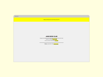 Book Club website