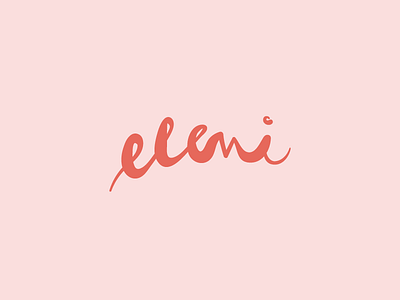 Eleni hair studio unused logo