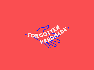 Forgotten Handmade logo option handmade goods logo