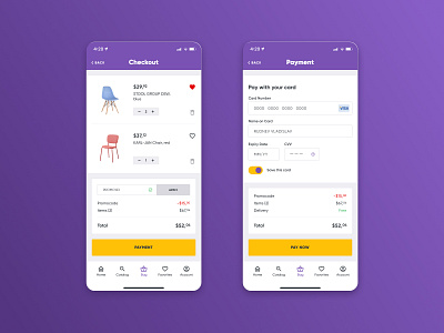 Daily UI / Checkout app daily design mobile ux