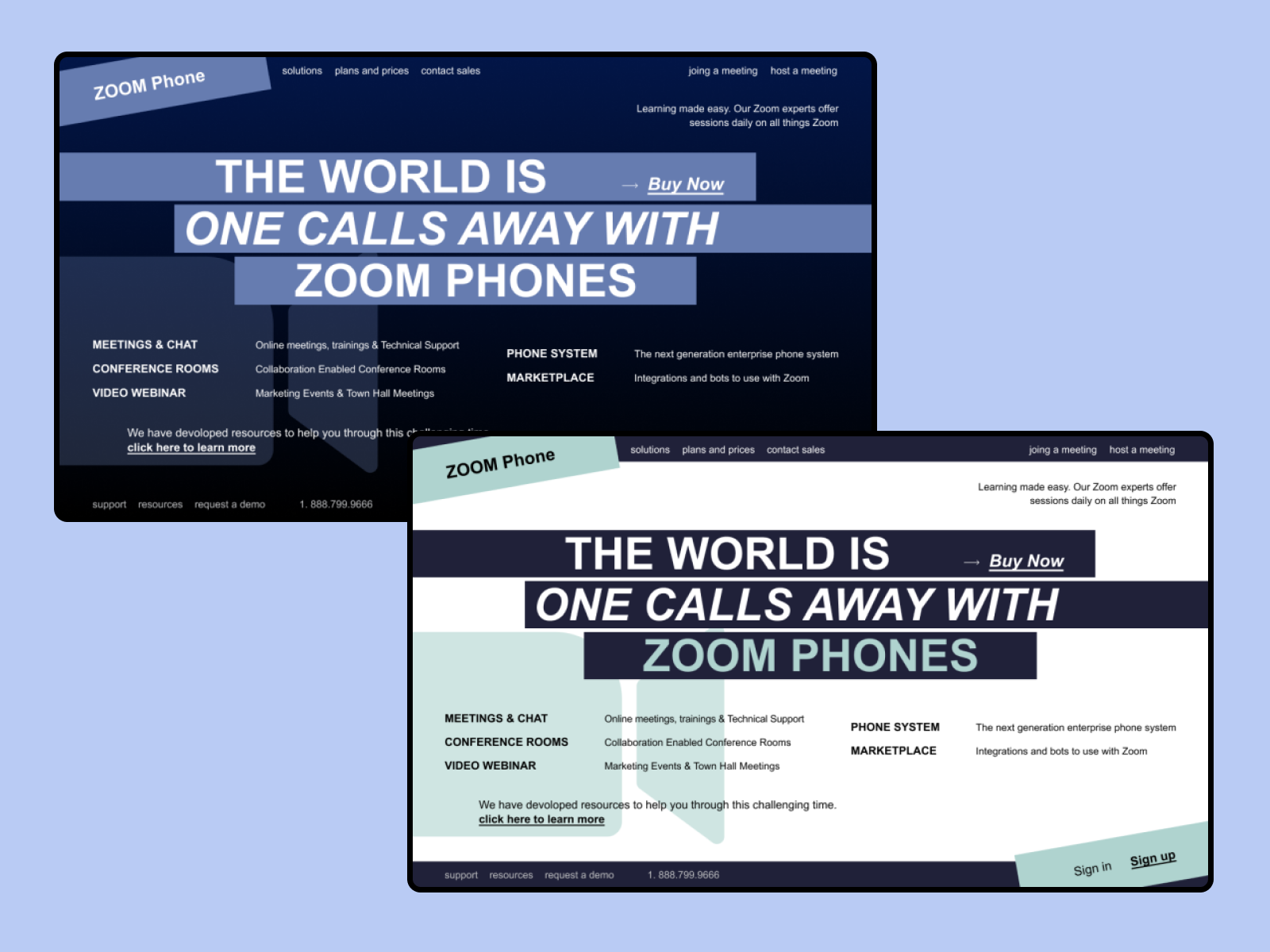 Zoom banners by Anastasia on Dribbble