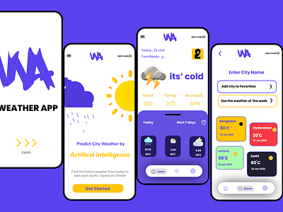 Weather App app branding icon mobie ui mobile ui online education ui uidesign userinterface web