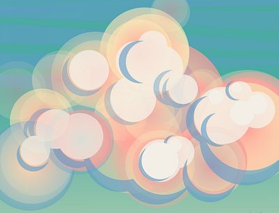 vanilla clouds illustration landscape vector illustration vectorart web