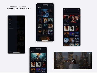 how I like my video streaming app branding iphonex minimalist mobile mobile app modern netflix ui user experience ux uxui video video streaming