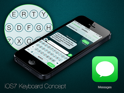 iOS7 Keyboard Design Concept - Revised ios ios7 keyboard