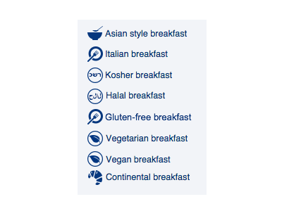 Breakfast booking.com design illust localisation web
