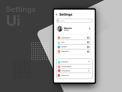 Settings screen #dailyui design flat illustration settings ui ui web website