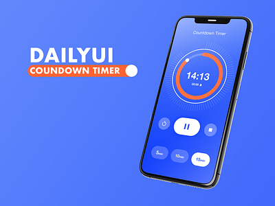 Countdown Timer #Dailyui app countdowntimer design flat icon illustration paviart ui ux web website