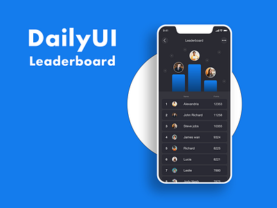 Leaderboard #Dailyui app design icon illustration leaderboard minimal paviart ui ux web website