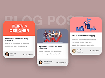 Blog Post #Dailyui app article blog branding dailyui design illustration paviart ui vector website