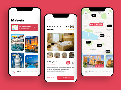 Hotel booking #Dailyui app branding design flat function illustration party paviart ui ux web website