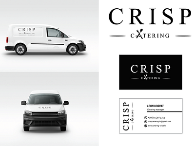 Crisp Catering - logo design branding design illustration logo vector