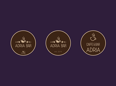 Caffe bar logo design - Adria Bar