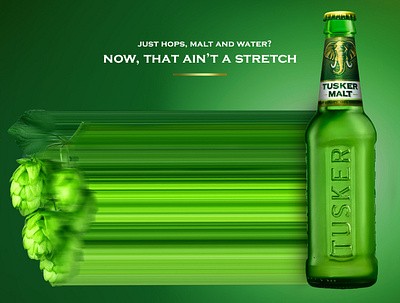 Pixel Stretch: Beer Edition africa beer green kenya malt photoshop pixel poster serif fonts tusker