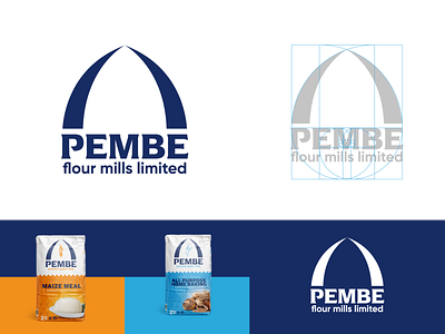Pembe Flour | Proposed Rebrand & Packaging africa agency branding fibonacci flour golden circle kenya logo logo design packaging serif fonts vector