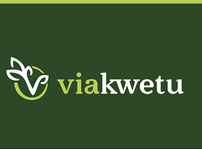 ViaKwetu Logo Option 2 africa design kenya landing page logo serif fonts typography vector