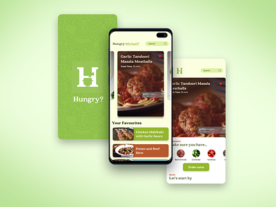 Hungry? App Design africa app appdesign food food app kenya landing page logo recipe restaurant serif fonts ui