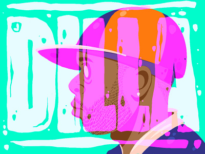 J Dilla design hip hop illustration procreate