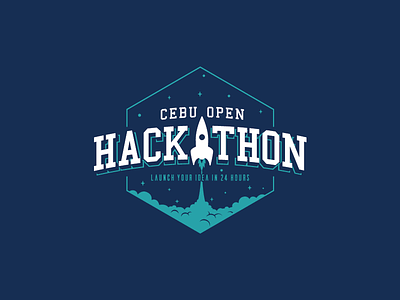 Cebu Open Hackathon cebu coding design event flat hackathon logo startup swag t shirt
