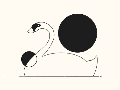 Swan Trough swan yinyang