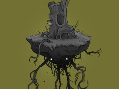 Land Walker - Tree Stump dirt gif magic roots stump